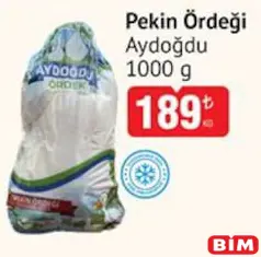 AYDOĞDU PEKİN ÖRDEĞİ 1000 G fiyat ve kampanya bilgisi